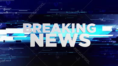 BREAKING News Transition Alpha channel