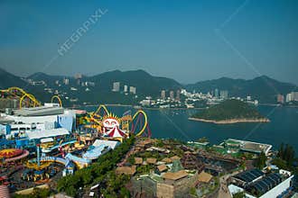 Ocean Park and overlooking the South China Sea on Ocean Park Ocean Park Tower