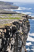 Cliffs in Inishmore, Aran islands, Ireland