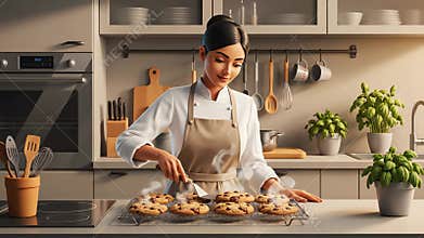 Baking Bliss - A Chefs Delight with Freshly Baked Cookies