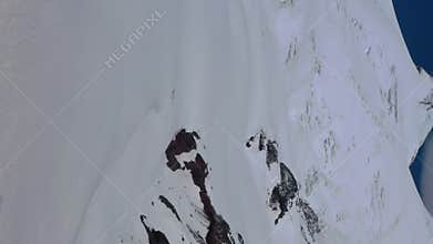 Aerial view of Elbrus mount Caucasus
