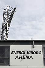 Energi Viborg arena sign on a wall