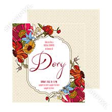 Bridal Shower Card Dory