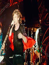Jagger on the big screen Rolling Stones conce