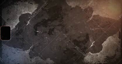 Artistic application of grunge filters, showcasing rough edges, film grain, scratches, and light leaks over a non identifiable