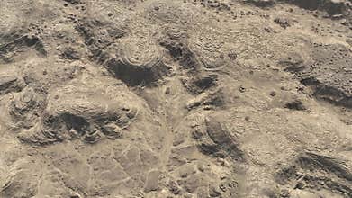 Daytime Drone Footage of Aswan Desert Landscape with Golden Sand Dunes