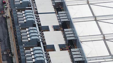 Emergency power backup at data center in Waltham Cross, United Kingdom.