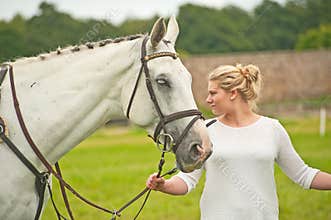 White horse at Burgie 2014