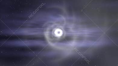 Wormhole though time and space. Travel though this science fiction wormhole