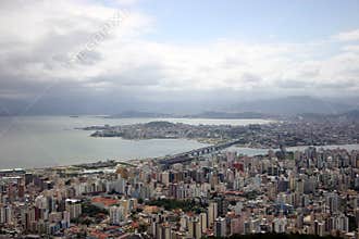 Aerial view of Florianopolis-SC Brazil