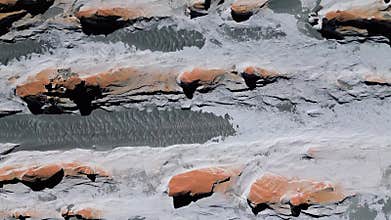 Aerial view of Campo de Piedra Pómez in Antofagasta de la Sierra, Argentina