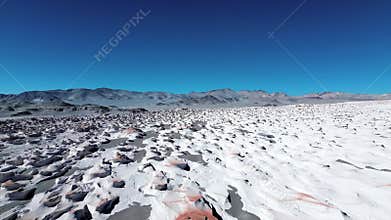 Aerial view of Campo de Piedra Pómez in Antofagasta de la Sierra, Argentina