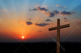 Cross at Sunset