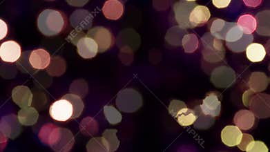 Sparkling lights on a dark background