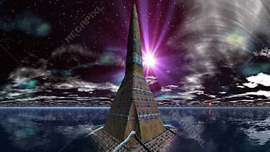 Temple of aliens and UFO