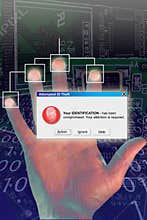 Identity theft finger Alert