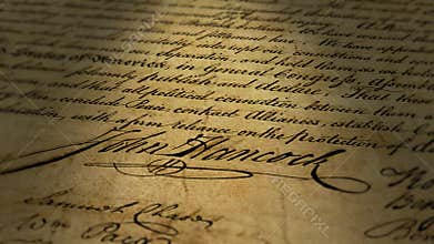 John Hancock Signature (Macro Close-up)