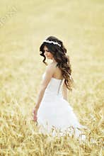 Beautiful bride outdoor