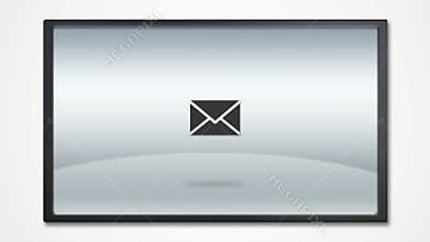 Tv display with internet icon hdtv