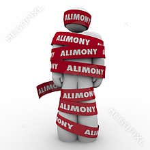Alimony Man Wrapped in Red Tape Caught Trapped Ex Wife Spousal S