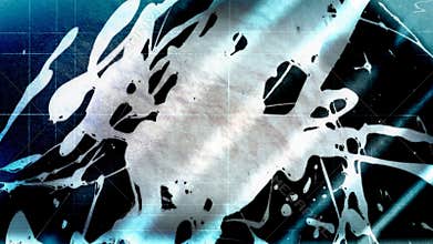 Geometric Grunge and Ink Abstract