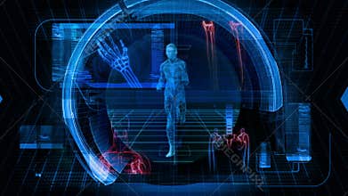 Health Science - Background Graphic Animation HD Loop