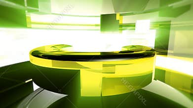 Abstract 3D Curves Animated Background