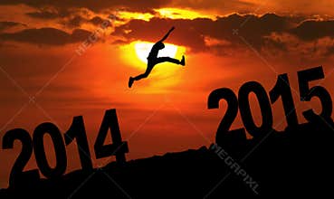Person jumping over 2015