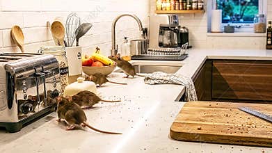 Mice, Mouse, Kitchen, House, Pest