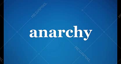 anarchy animation on blue