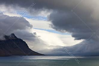 Landscape of the Northeast Fjords of Iceland