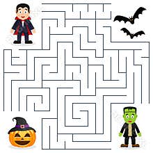 Halloween Maze - Dracula & Frankenstein