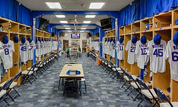 Chicago Cubs locker room