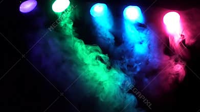 SMOKE AND CONCERT STAGE LIGHTS Full HD