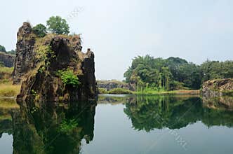 Beautiful lake near Kochi,Malabar coast,Southern India