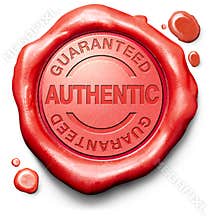 Stamp guaranteed authentic quality product