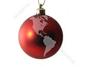 Christmas Ball - World Globe America