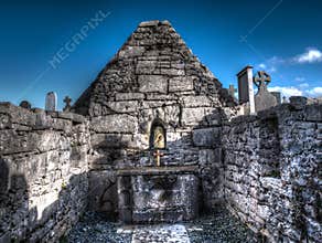 An ancient church on the Aran Islands, Ireland