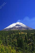 View of the popocatepetl