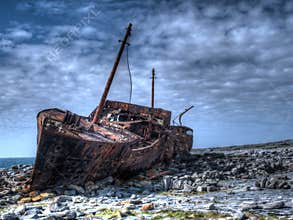 Shipwreck on the Aran Islands