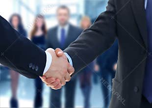 Business hand shake