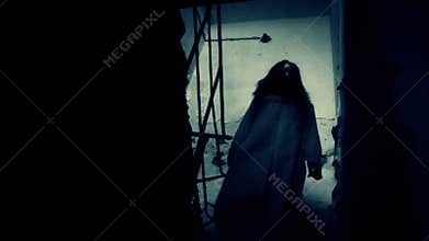 Horror scary woman