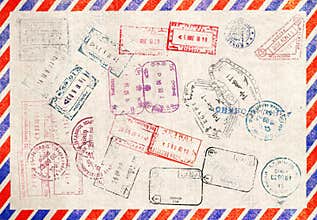 Passport stamps