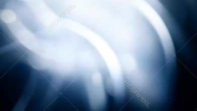 Abstract Light Streaks Flowing Across a Blue Gradient Background