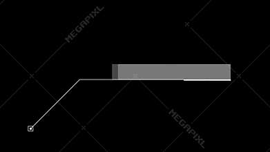 Glitch Modern Callout HUD Element With Digital Interface. Alpha