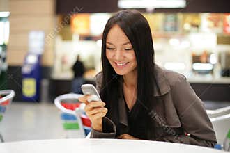 Girl mobile phone
