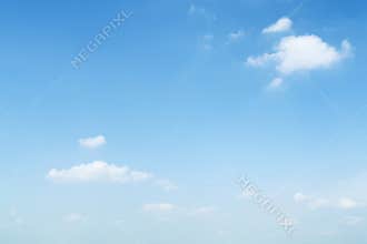 Light blue summer sky.