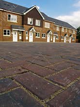 Row of new terraced houses