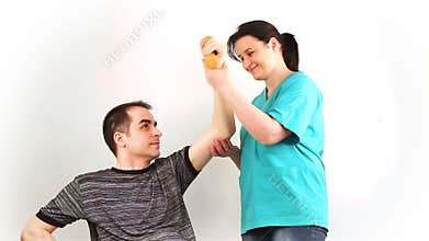 Therapeutic exercise for adults to arms