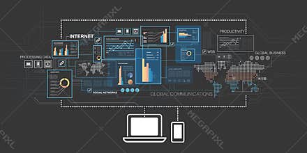 Online business background